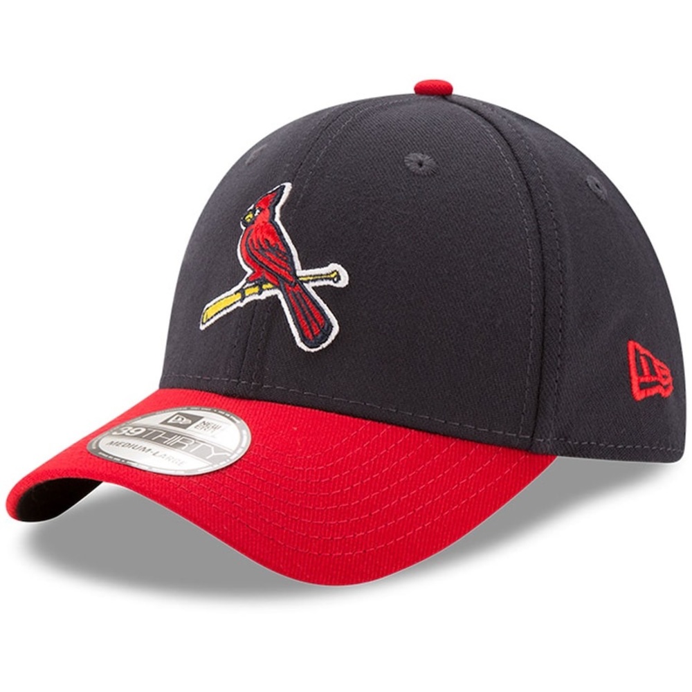 MLB St. Louis Cardinals Team Classic flex hat from New Era Navy/red